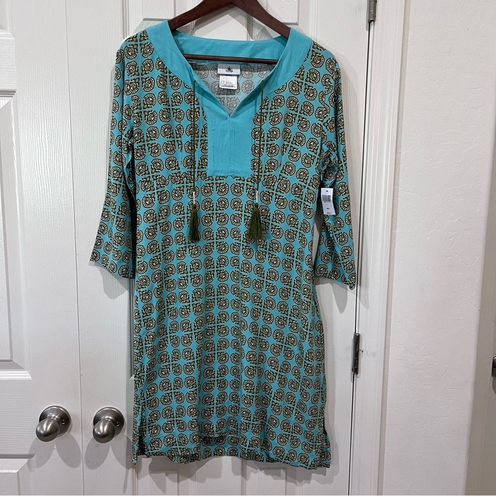 Disney Parks Polynesian Village Resort Dress Tiki Man Print Size S NWT